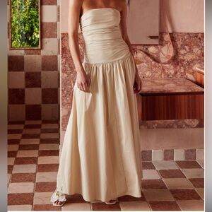 Peppermayo Strapless Carmel Maxi Dress
